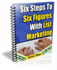 Thumbnail Six steps to six figures with list marketing