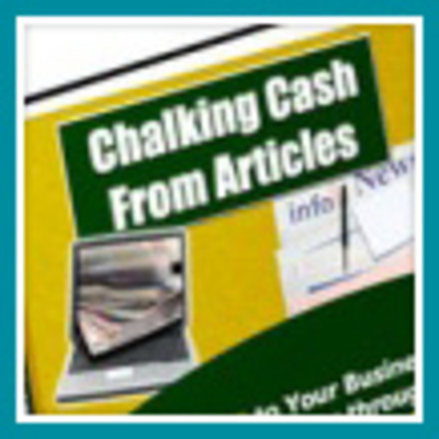 Product picture Chalking Cash From Articles - boost profits & sales 
