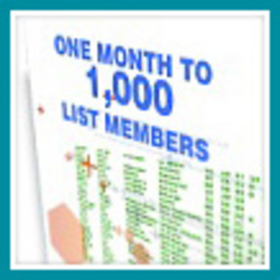 Product picture One Month To A 1000 List Members