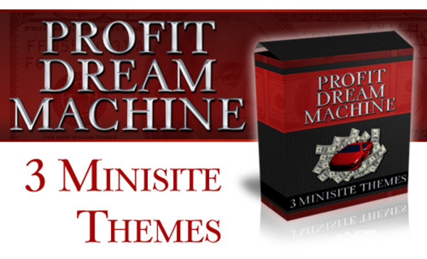Product picture Profit Dream Machine - mini site themes