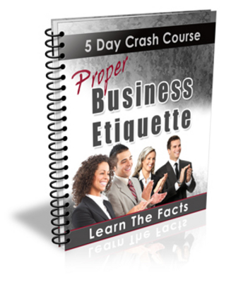 Product picture Proper Business Etiquette - teach yourself the facts
