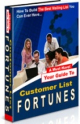 Product picture Customer Fortune List - building the best emailing list