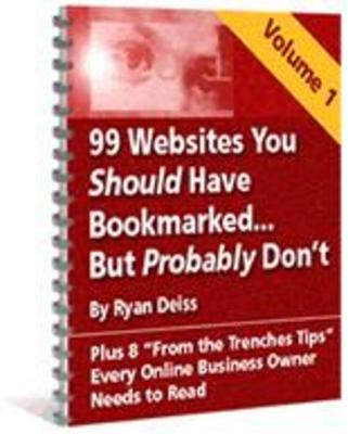 Product picture 99 Websites You Should Have Bookmarked...