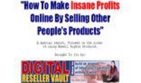 Product picture  Make Insane Profits By Selling Other Peoples products