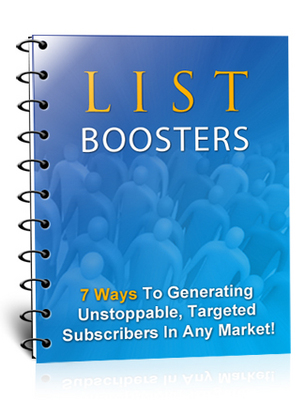 Product picture List Boosters 7 Ways To Generating Unstoppable, Targets